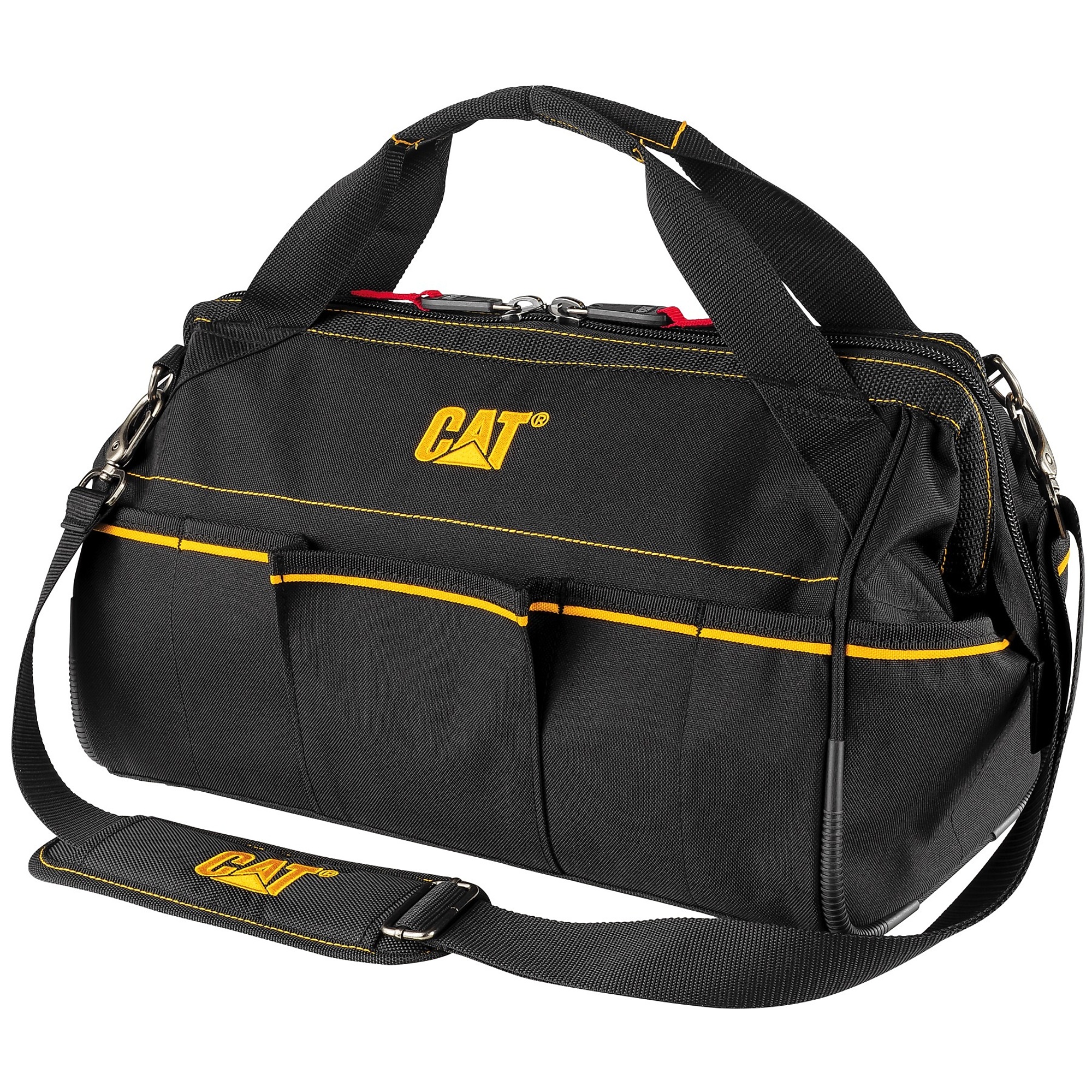 CAT 16in. Tech Wide-Mouth Tool Bag, Black, Model# 980206N